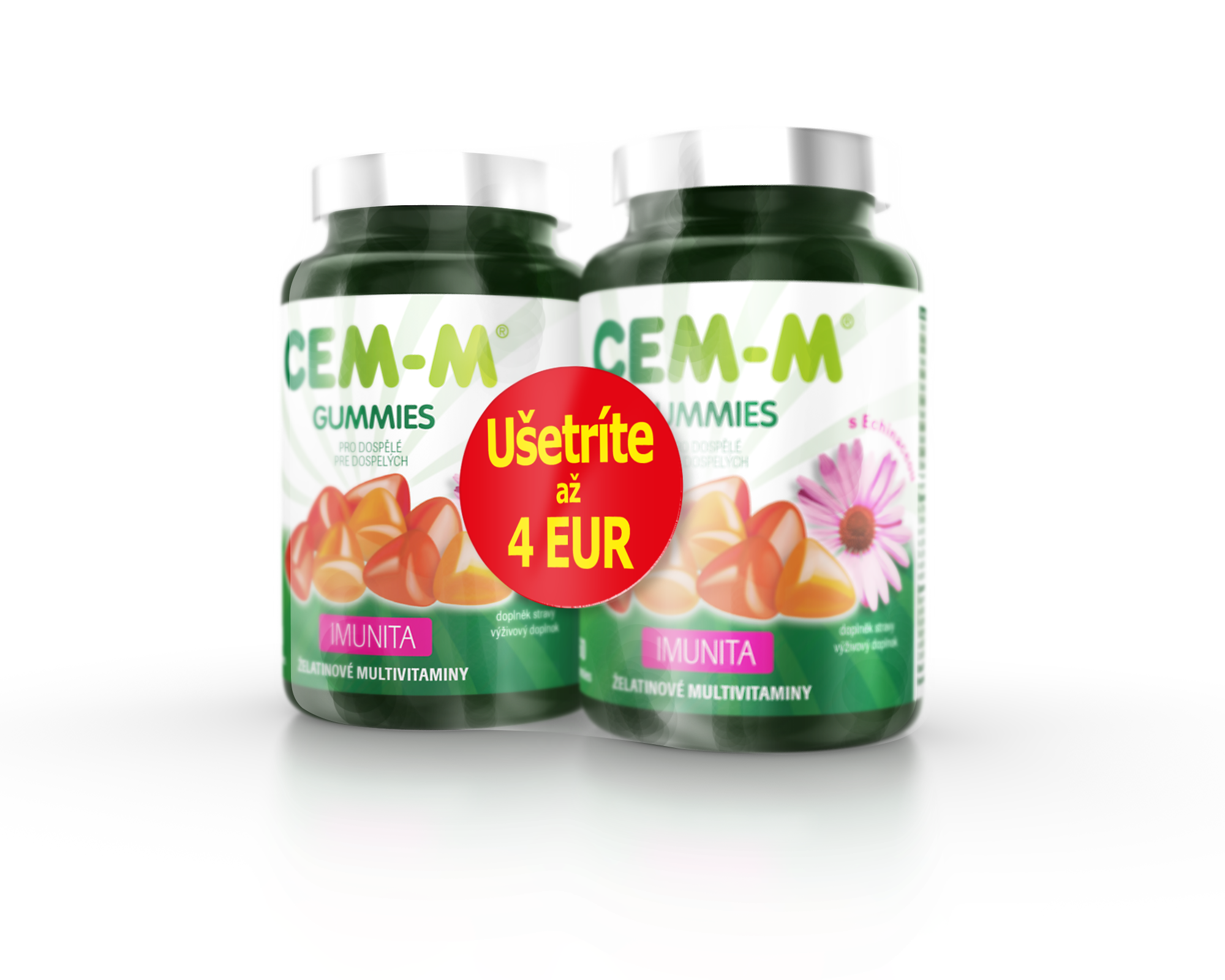 CEM-M gummies_60+60_SLO CEM-M gummies Imunita 60+60 tbl. navyše darč.bal.